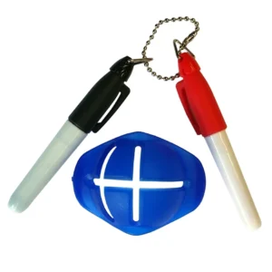 Redback Sport golf ball line marking device with pens in Queensland Australia