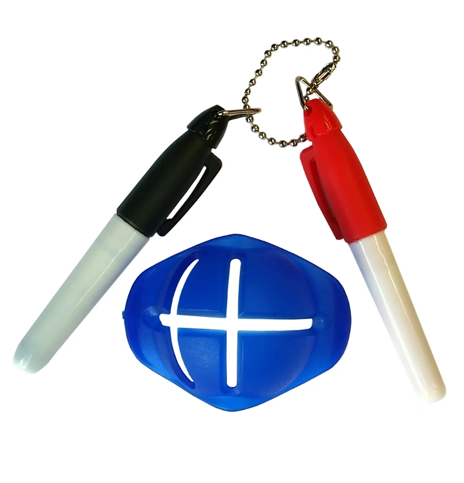 Redback Sport golf ball line marking device with pens in Queensland Australia