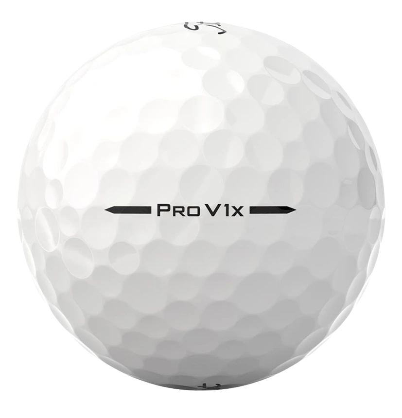 Premium golf balls showing ProV1x alignment markings for accurate putting
