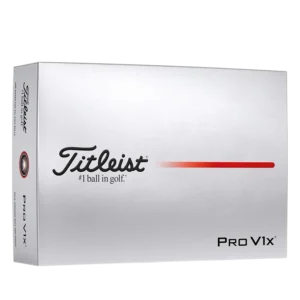Premium golf balls displayed in Titleist ProV1x retail packaging